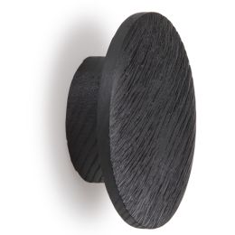 Knop echo 60x22mm hout mat zwart