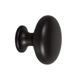 Knop Hertog Ø31mm H-25mm Mat zwart