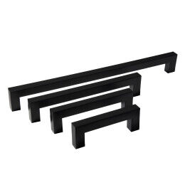 Grepen en knoppen in de kleur zwart