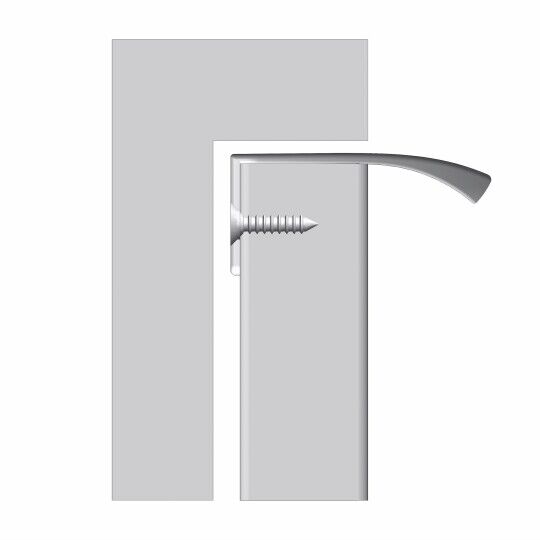 Greep Edge Straight  Antraciet geborsteld  leverbaar in 3 lengte maten