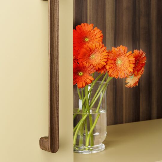 Greep LUV Wood 28mm Walnoot M6