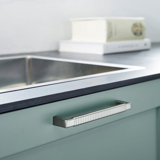 Greep Rattan 14x160x168mm RVS Look