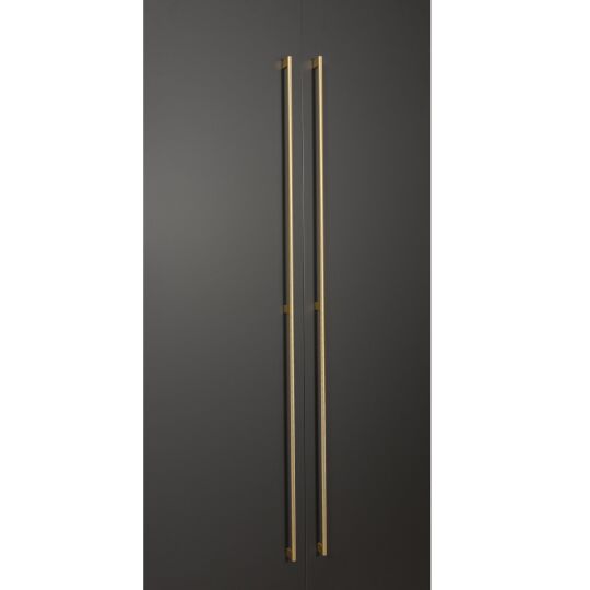 Greep ribbel mat messing  leverbaar in 3 lengte maten