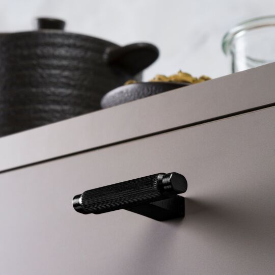 Knop Brooklyn Ø10 H-37mm Mat zwart