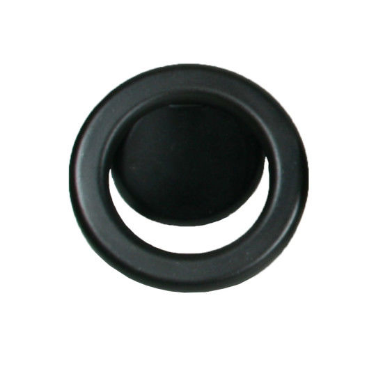 Knop ring Ø 60mm boorafstand 32mm oud zwart