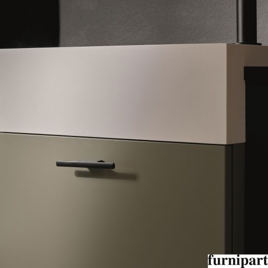 Knop Tau 32x126mm Mat zwart geborsteld