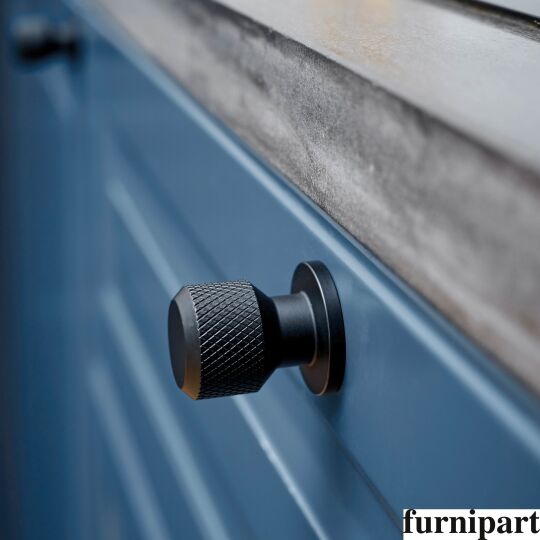 Manor knop Ø25mm H-35mm Mat zwart