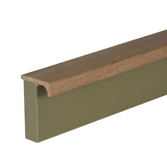 Profiel hout 40mm Onbehandeld eiken  leverbaar in 2 lengte maten